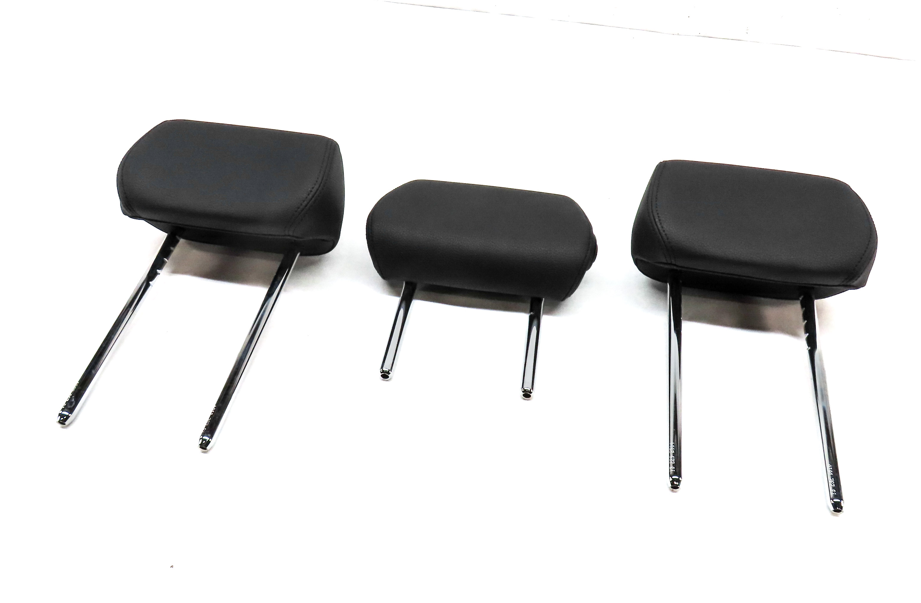 2014 BMW 328D (F30) REAR LEFT/CENTER/RIGHT SEAT HEAD REST SET/3 (BLACK) — exact item pictured